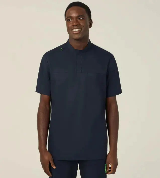 Next-Gen Antibacterial Doherty Mandarin Collar Scrub Top CATRFN - Simply Scrubs Australia